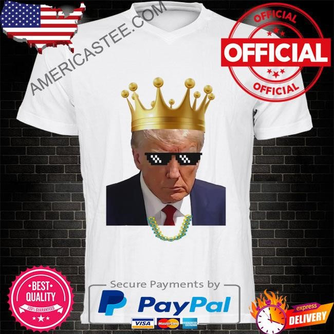Donald Trump king Trump mug shot aug. 2024 thug life retro shirt