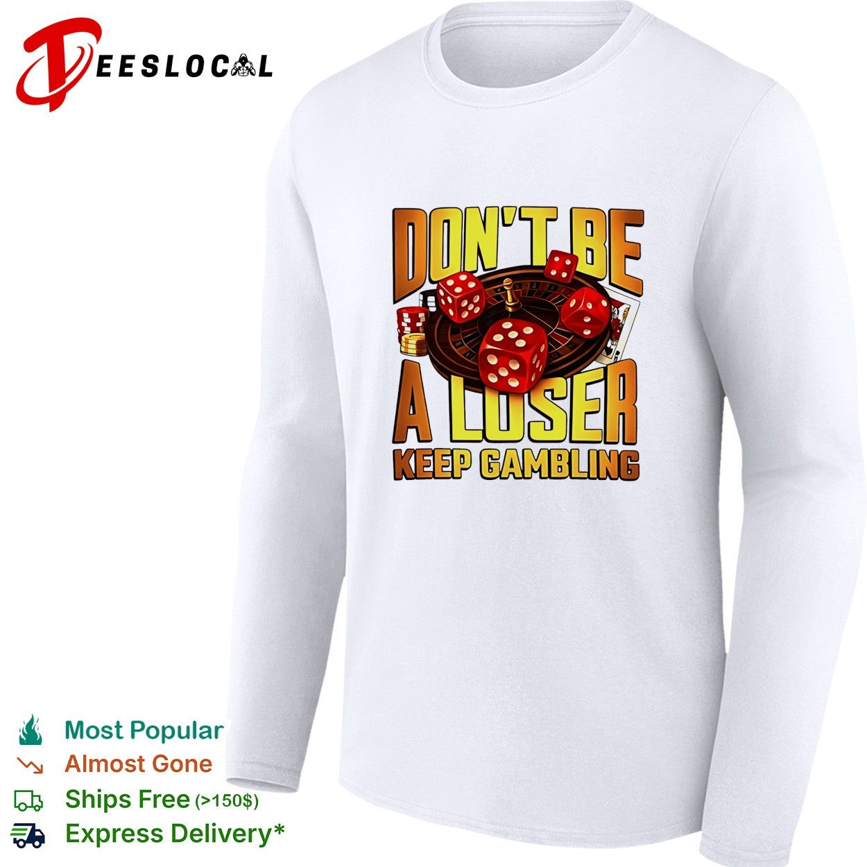 Don’t be a loser keep gambling Casino vintage shirt