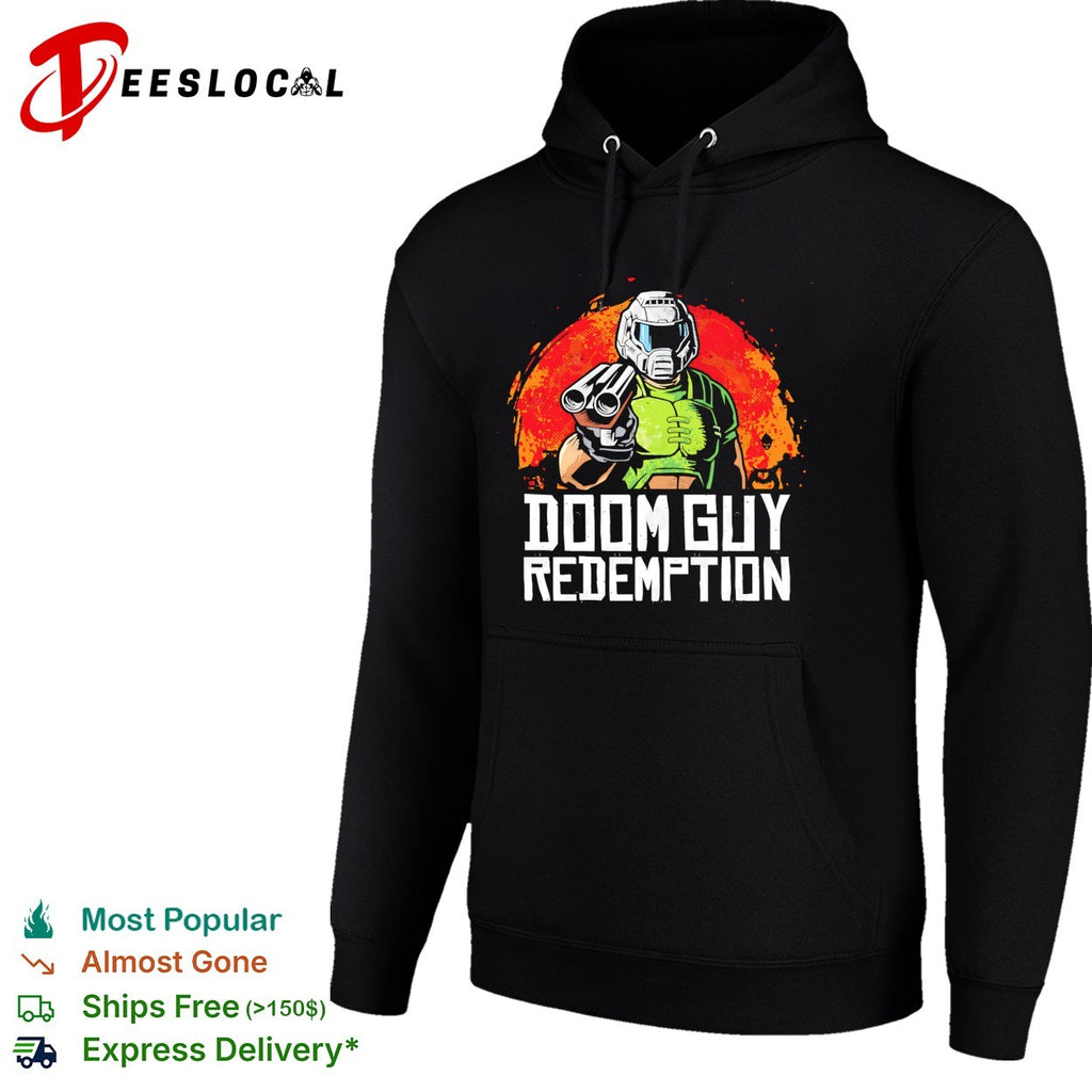 Doomguy in the style of Red Dead Redemption vintage shirt