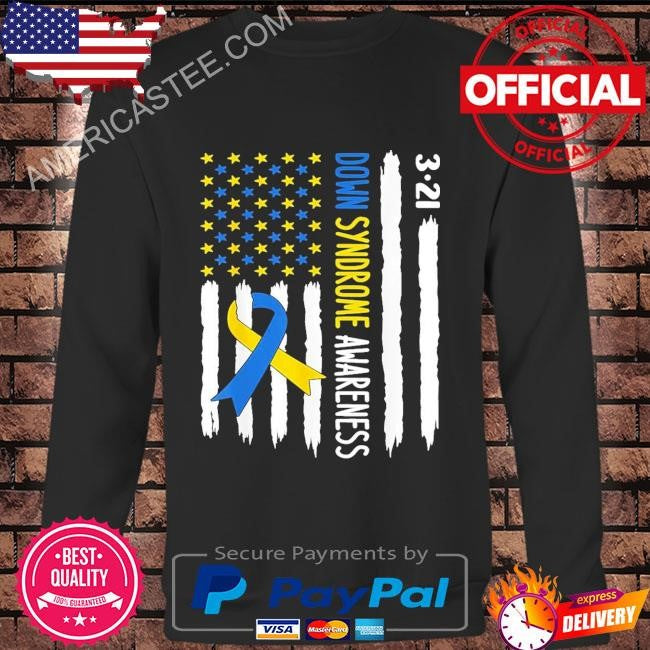 Down Syndrome Awareness US Flag T-Shirt