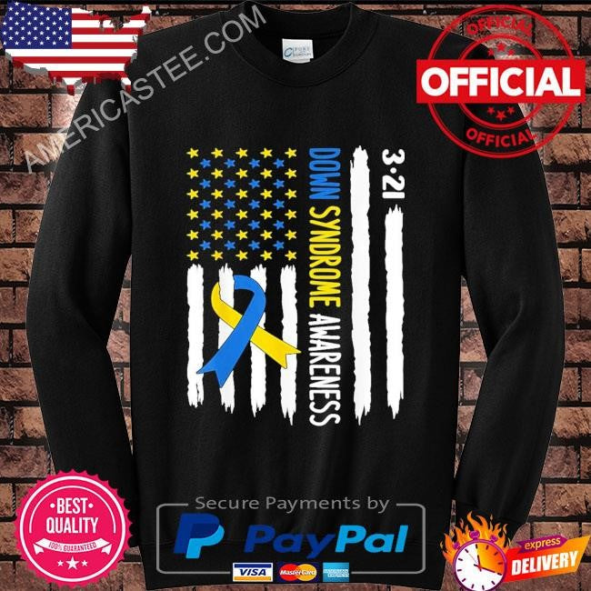 Down Syndrome Awareness US Flag T-Shirt