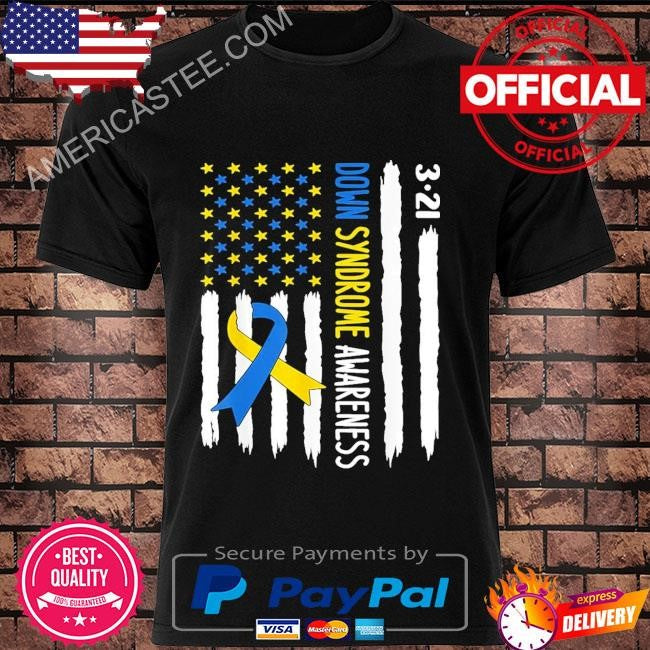 Down Syndrome Awareness US Flag T-Shirt