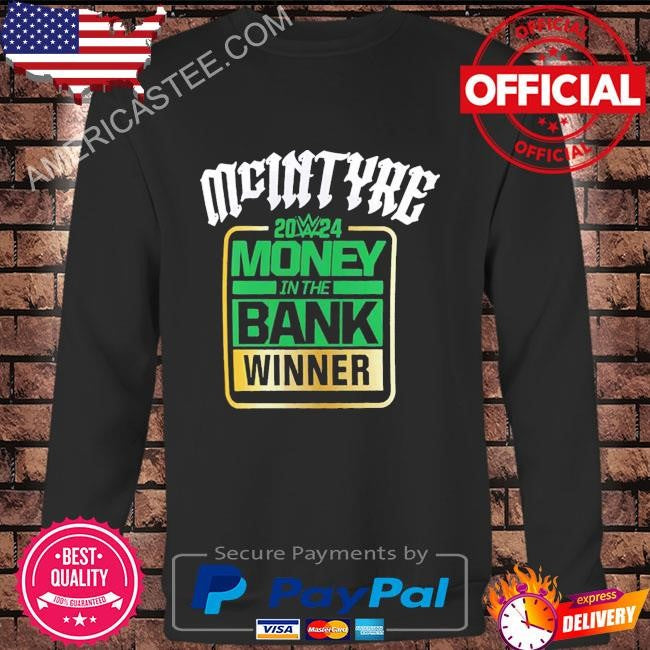 Drew mcintyre money in the bank 2024 winner shirt