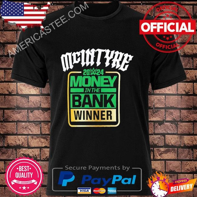 Drew mcintyre money in the bank 2024 winner shirt