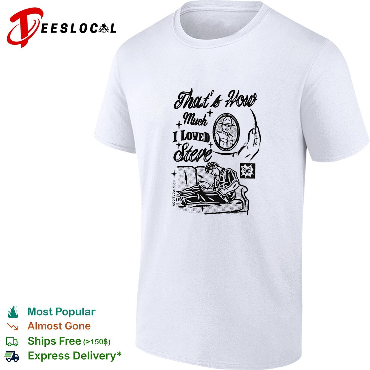 Dunk man on sofa that’s how much I loved steve sad man on couch shirt
