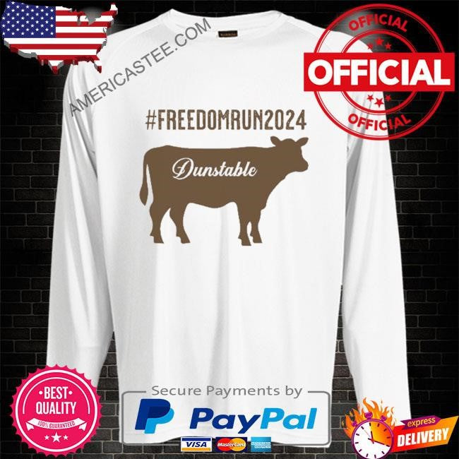 Dunstable brown cow freedom run 2024 massachusetts shirt