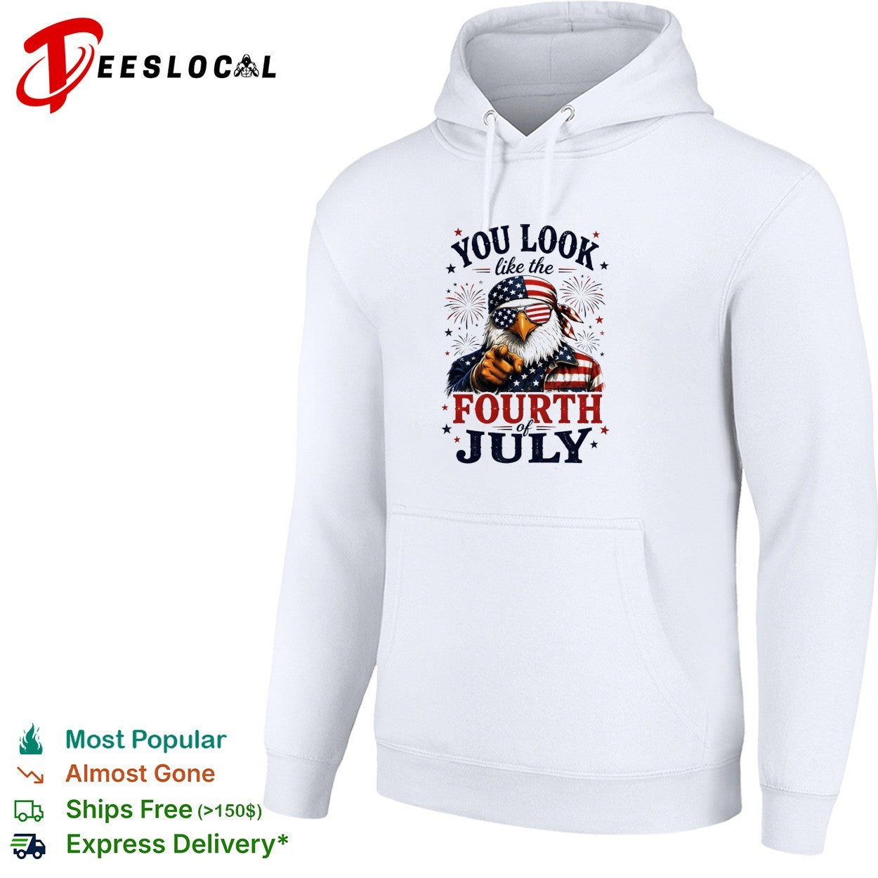 Eagle pointing you look like the Fourth of July shirt