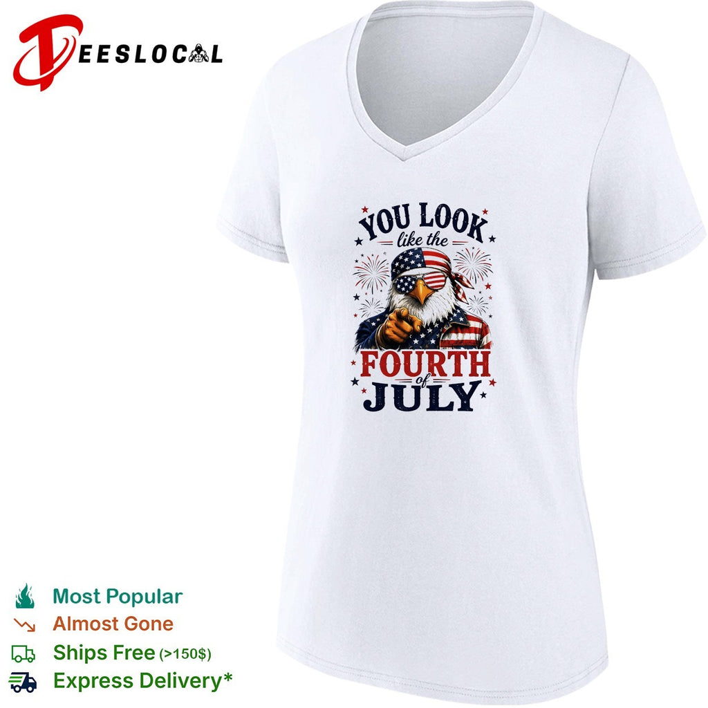 Eagle pointing you look like the Fourth of July shirt