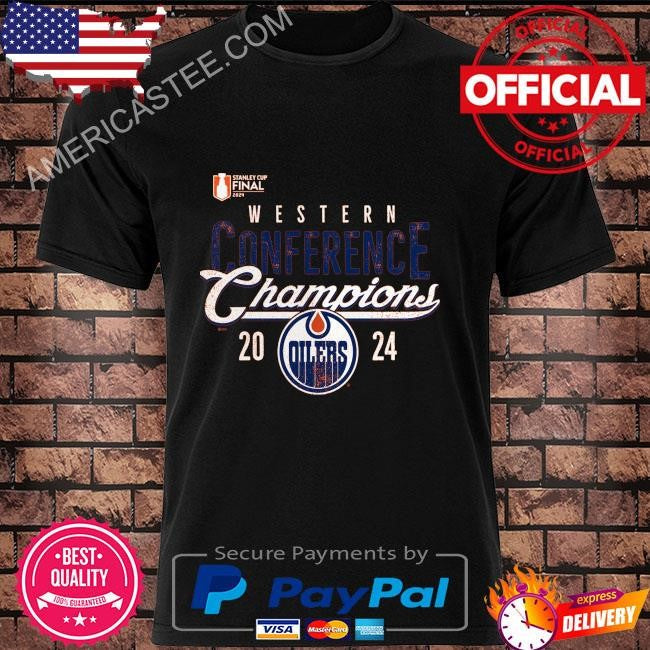 Edmonton oilers fanatics 2024 western conference champions tri-blend shirt