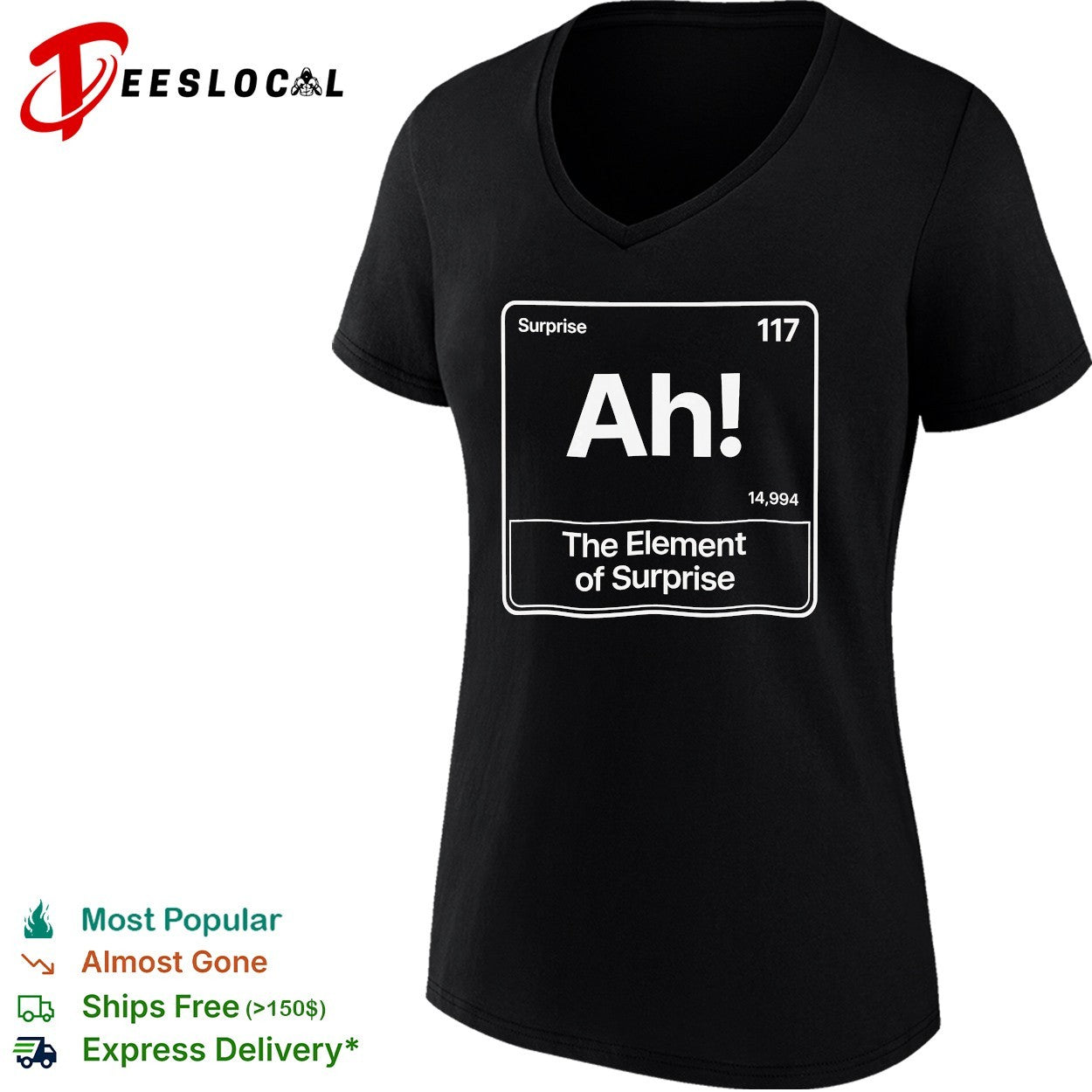 Element of surprise Ah periodic table 117 shirt