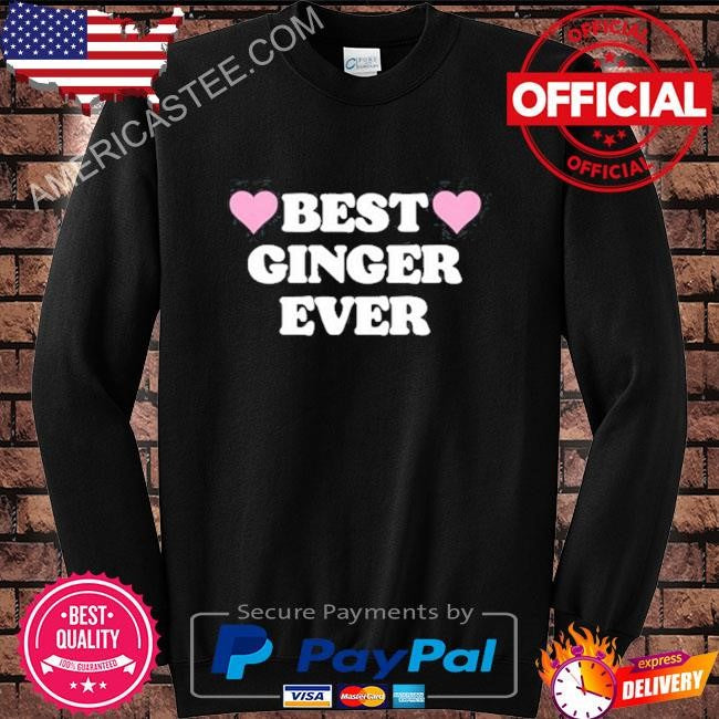 Ellesong best ginger ever hearts shirt