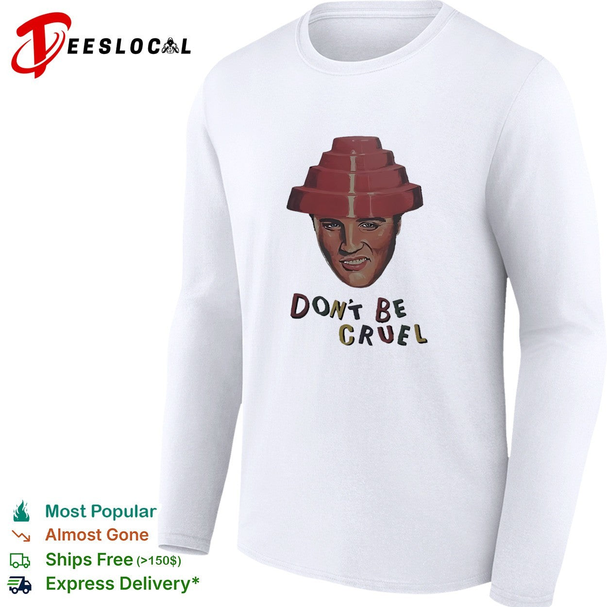 Elvis Presley Devo hat don’t be cruel pop art shirt