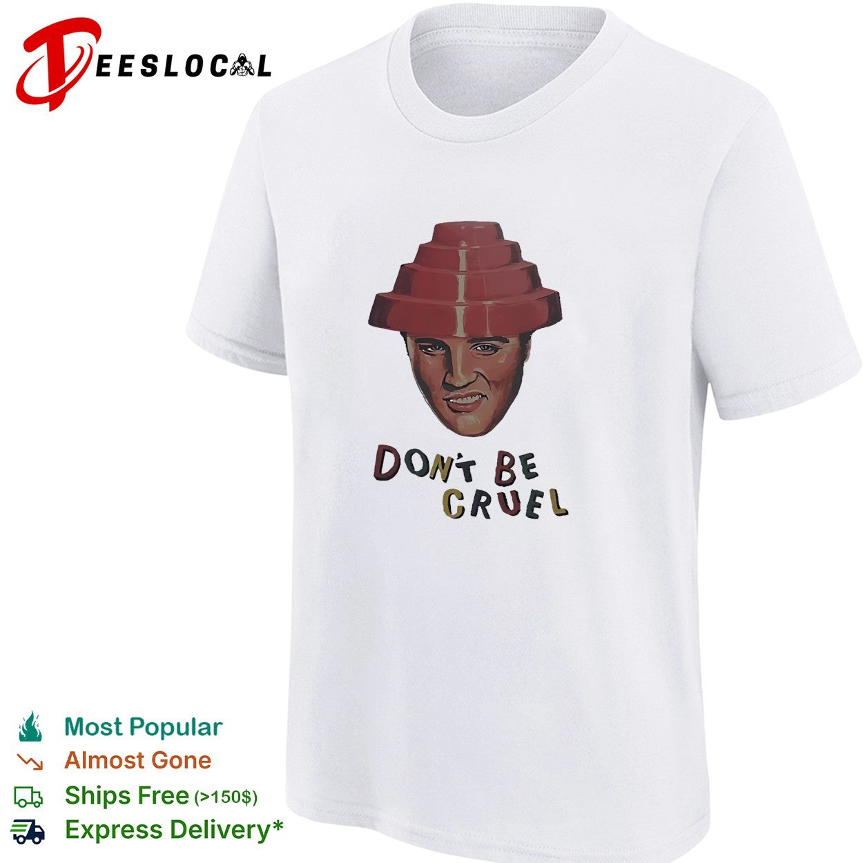 Elvis Presley Devo hat don’t be cruel pop art shirt