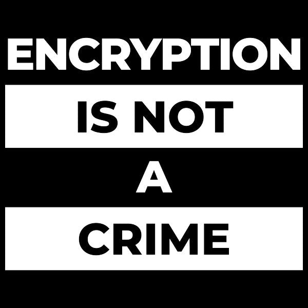 Encryption Is Not A Crime White Print
