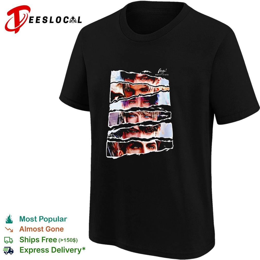 Eyes window Love and Deepspace characters graphic shirt