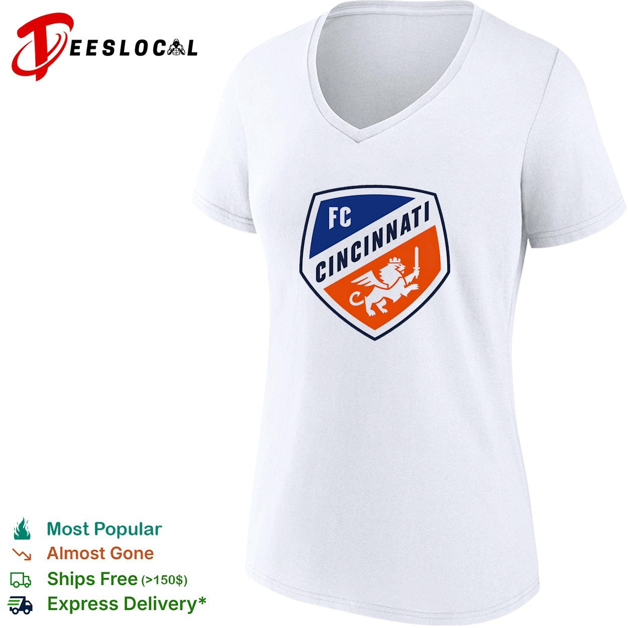 FC Cincinnati soccer club mascot emblem shield shirt
