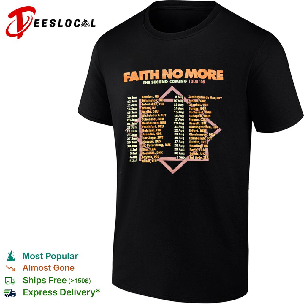 Faith No More The Second Coming Tour 09 European shirt