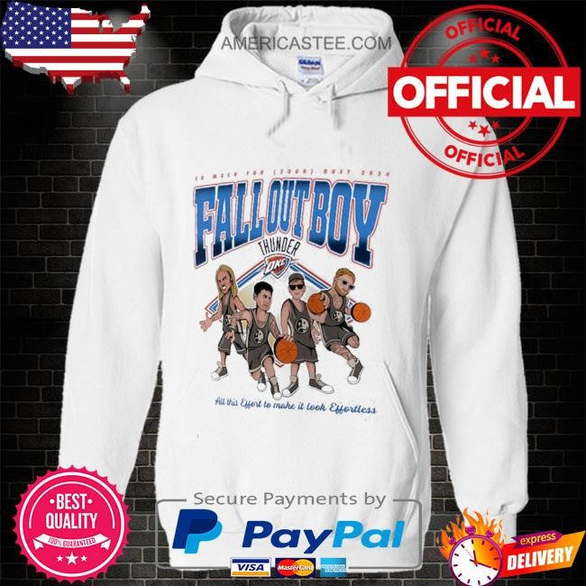 Fall out boy x oklahoma city thunder fanatics branded so much for (2our) dust fleece pullover shirt