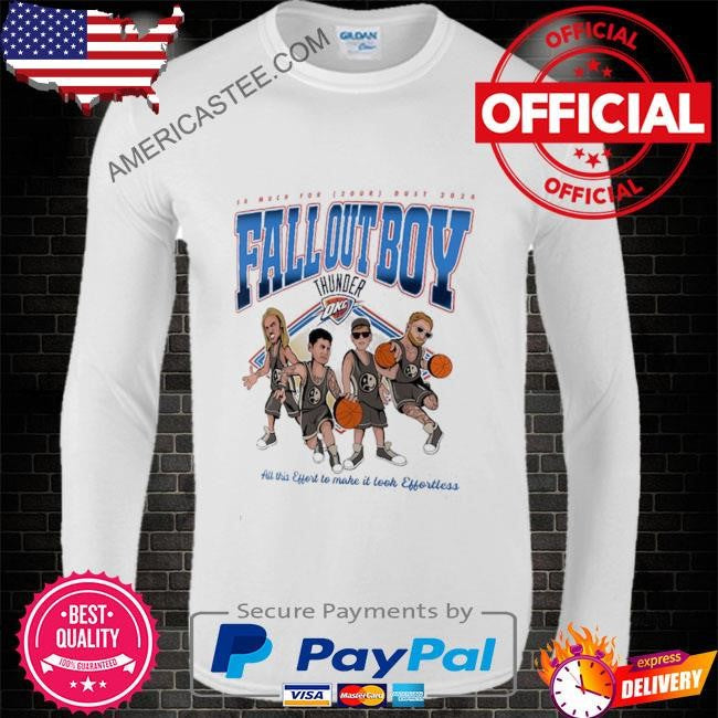 Fall out boy x oklahoma city thunder fanatics branded so much for (2our) dust fleece pullover shirt