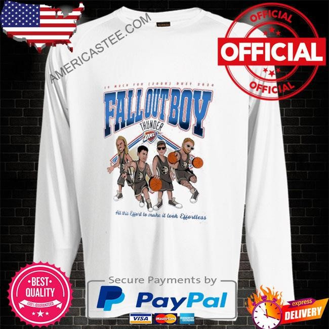 Fall out boy x oklahoma city thunder fanatics branded so much for (2our) dust fleece pullover shirt