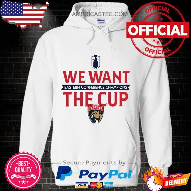 Florida Panthers Fanatics 2024 Eastern Conference Champions We Want The Cup T-Shirt