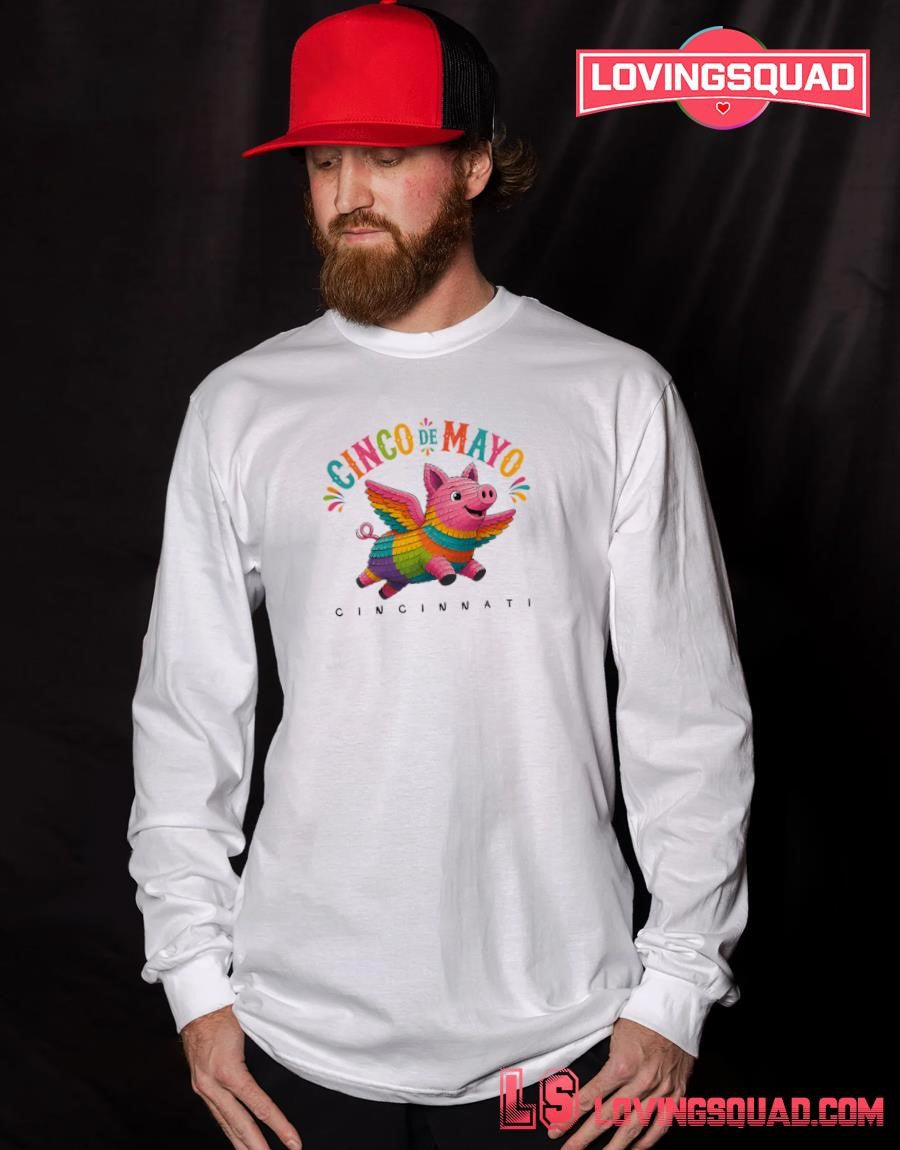Flying Pig Piñata Cinco de Mayo Shirt