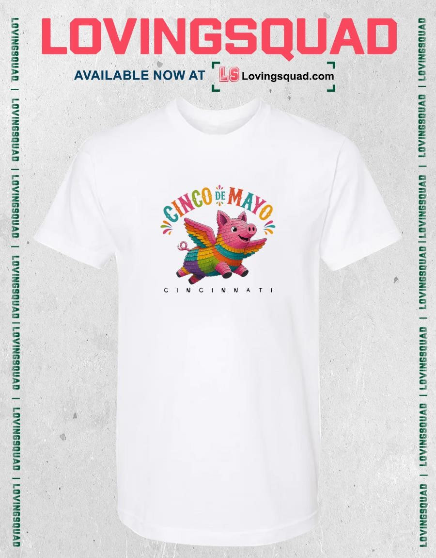 Flying Pig Piñata Cinco de Mayo Shirt