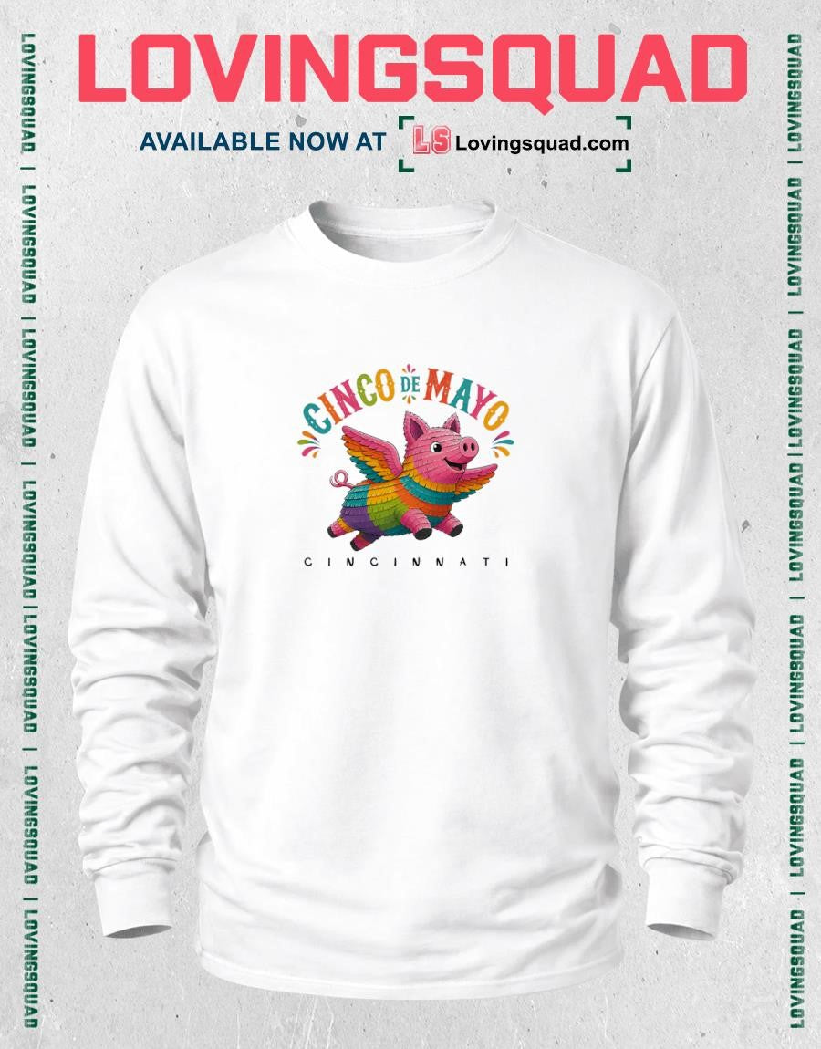 Flying Pig Piñata Cinco de Mayo Shirt