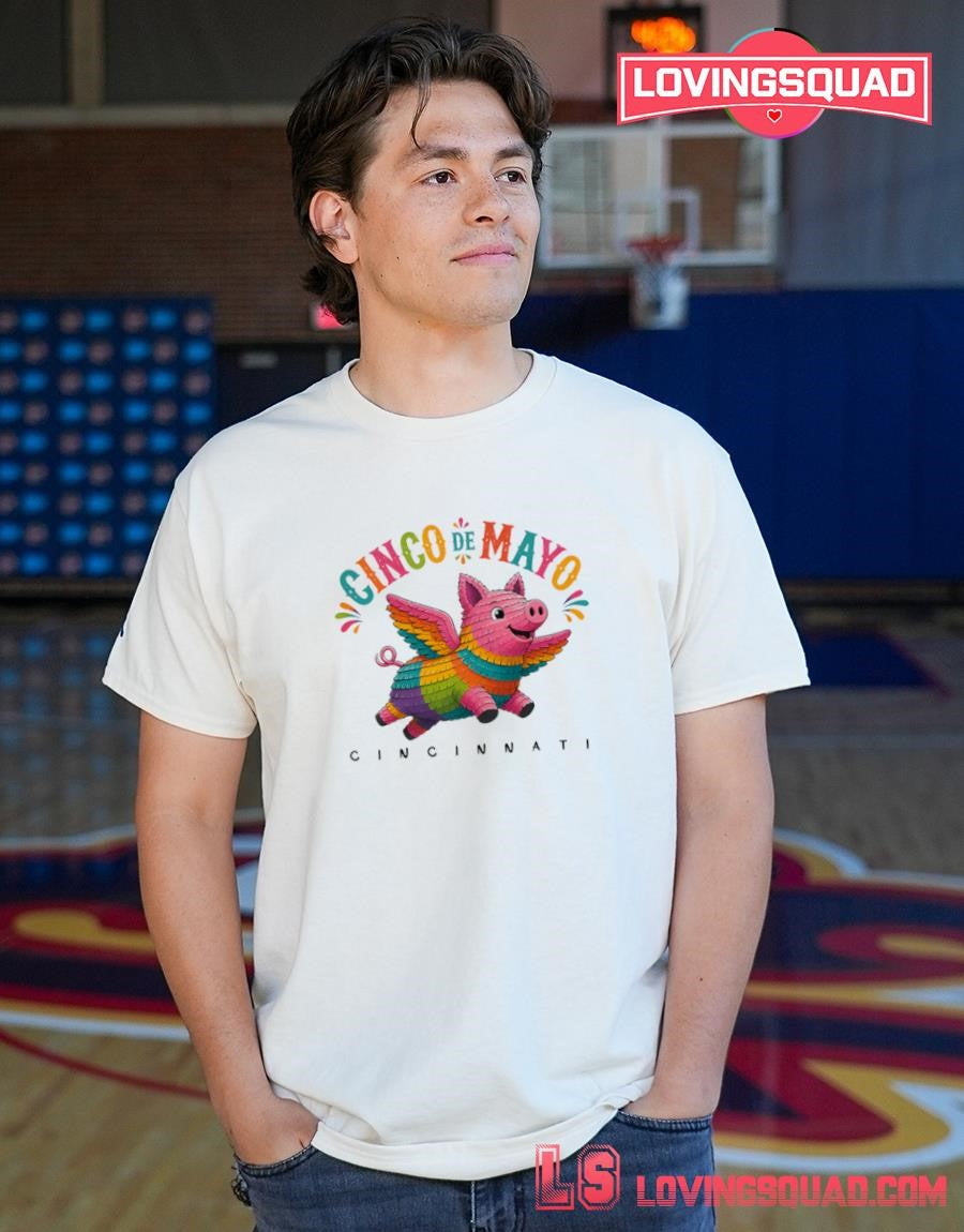 Flying Pig Piñata Cinco de Mayo Shirt