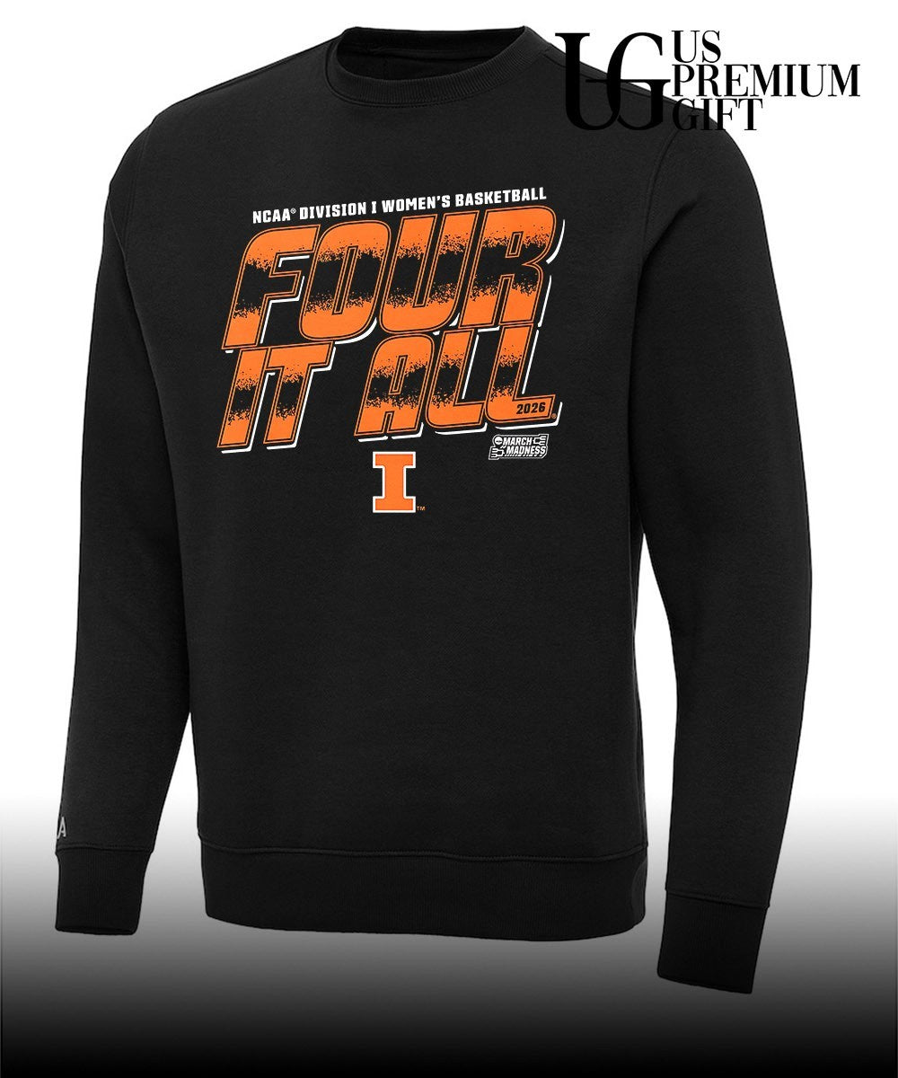 Four It All Illinois Fighting Illini NCAA D1 Women’s basketball shirt