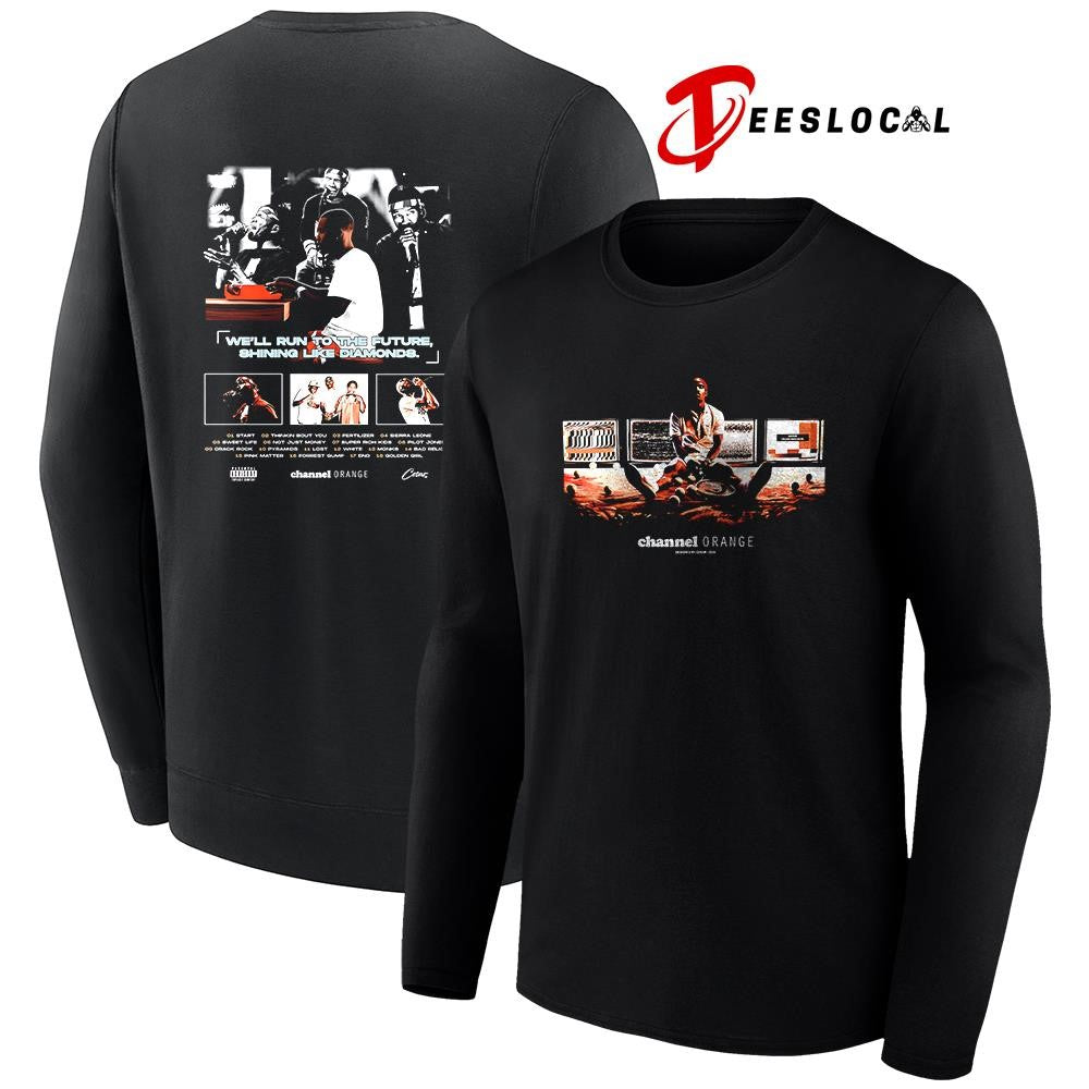 Frank Ocean Channel Orange we’ll run to the future shining like diamonds shirt