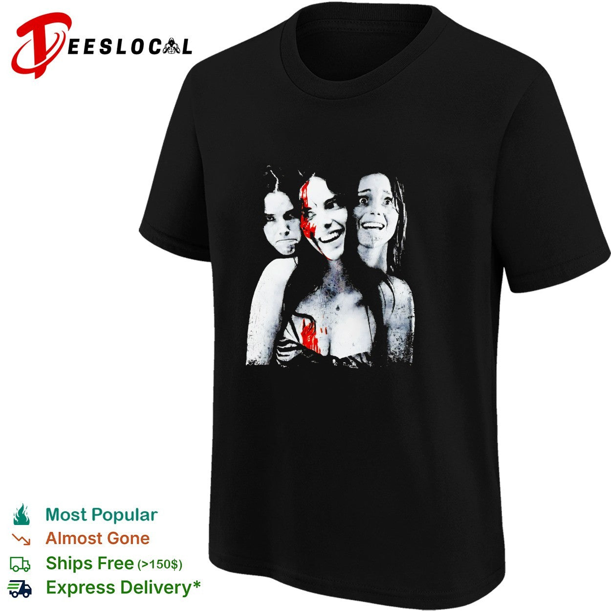 Freaky Nikki Freeman Obsession Horror Distressed Gothic trio shirt