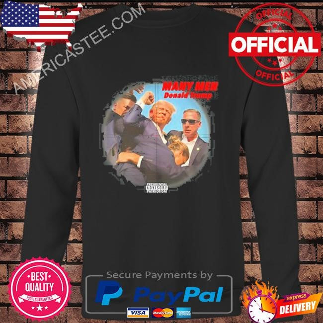 Funny Ahh Tees Many Men Donald Trump Shirt