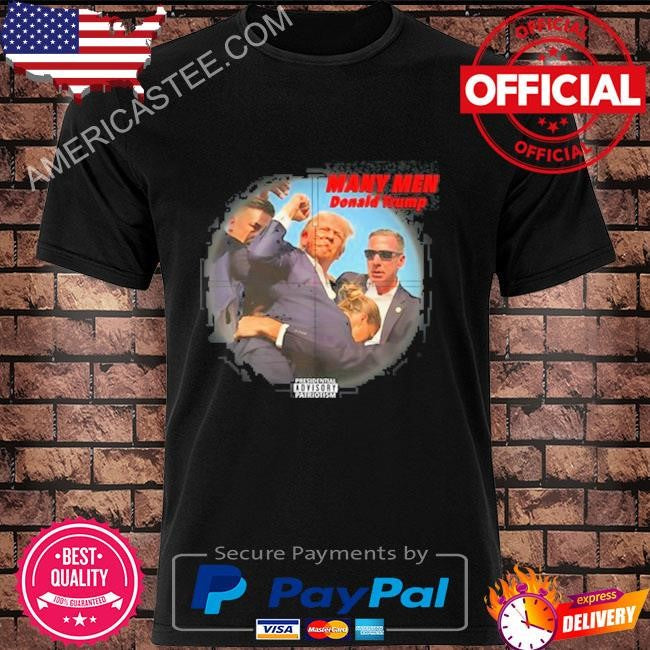 Funny Ahh Tees Many Men Donald Trump Shirt