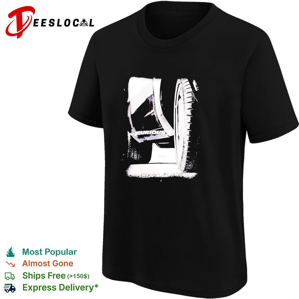 Furious 7 Universal City Studios Film Franchise Automotive Wheel shirt