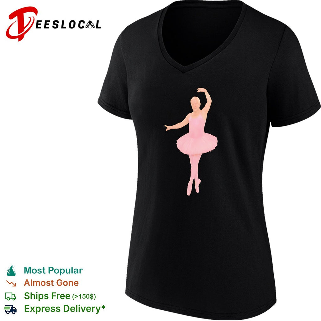 Geddy Lee Wearing Pink Ballerina Alex Lifeson Shirt