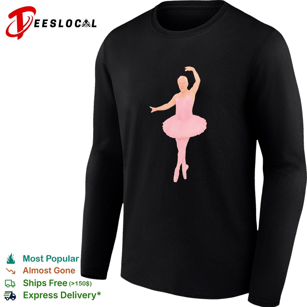 Geddy Lee Wearing Pink Ballerina Alex Lifeson Shirt