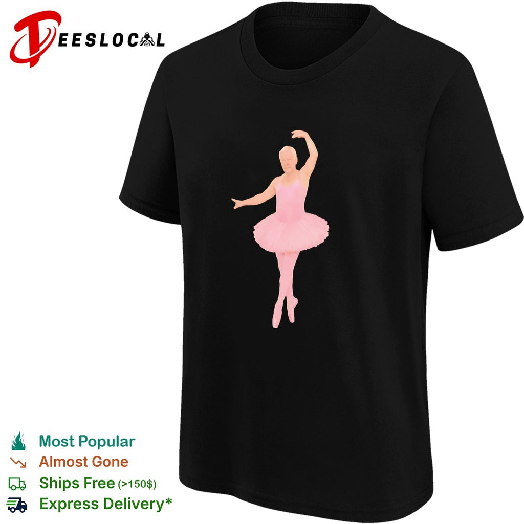 Geddy Lee Wearing Pink Ballerina Alex Lifeson Shirt