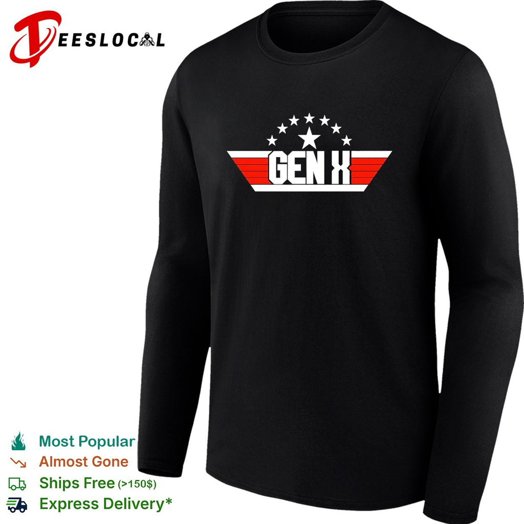 Gen X Top Gun logo parody shirt