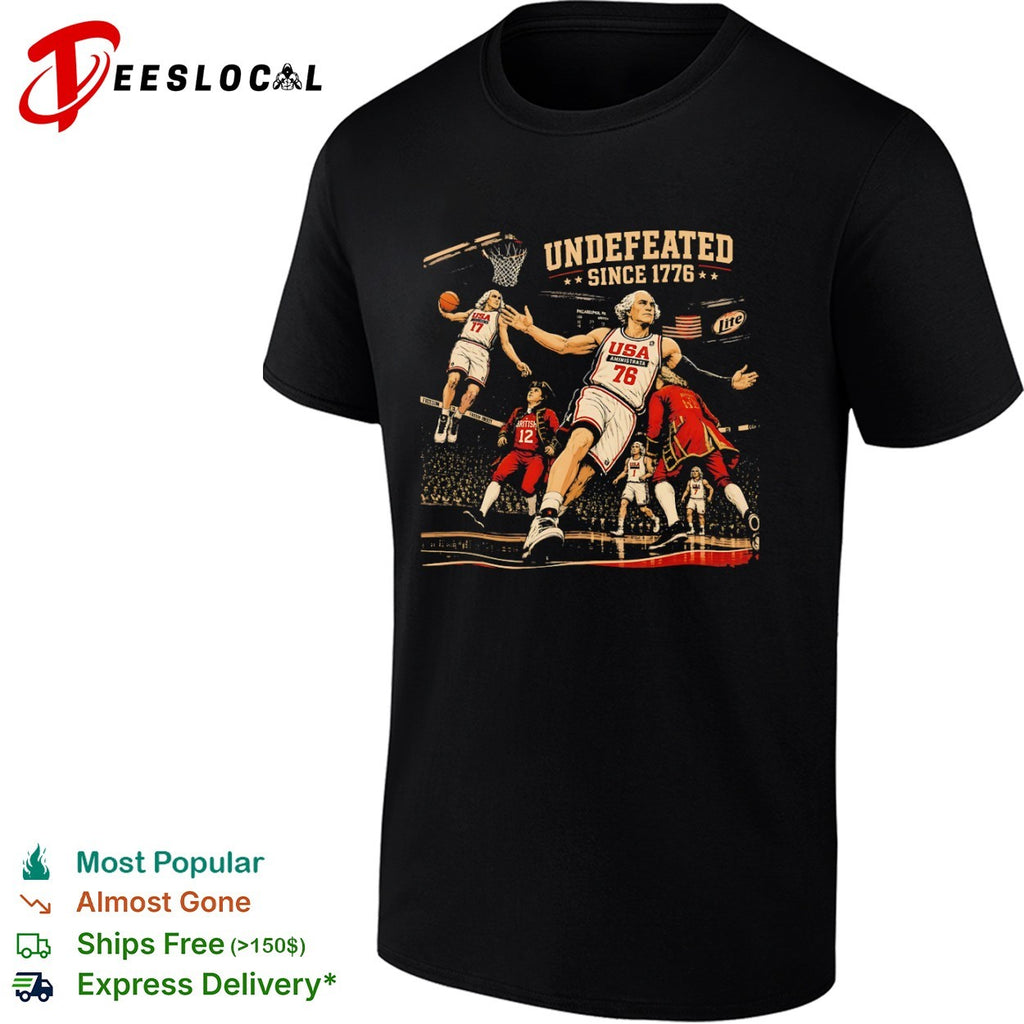 George Washington Undefeated Since 1776 USA Basketball Philadelphia 76 Shirt