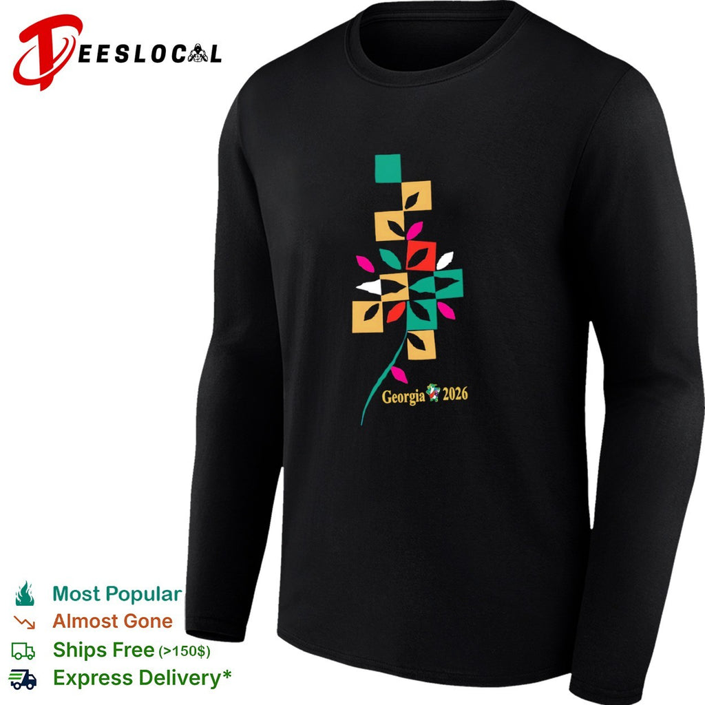 Georgia 2026 abstract geometric leaf pattern shirt