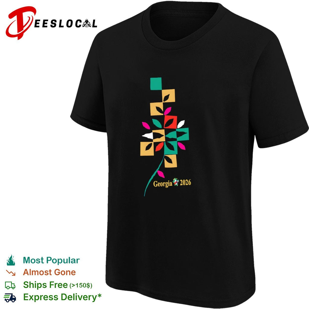 Georgia 2026 abstract geometric leaf pattern shirt