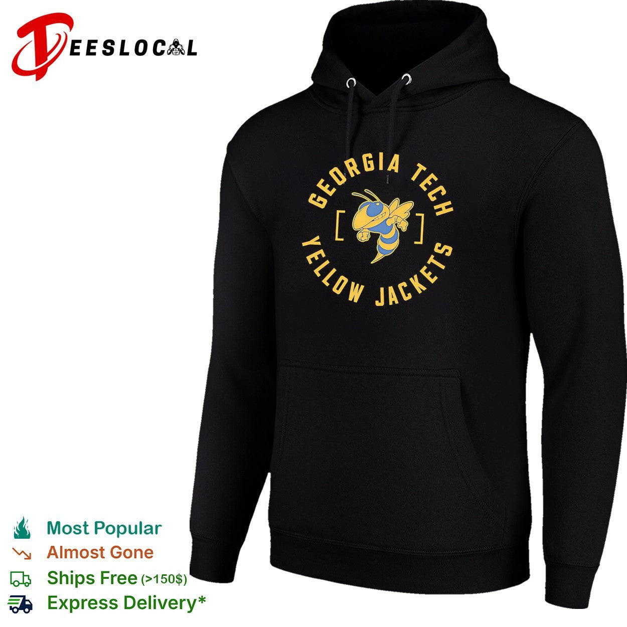 Georgia Tech Yellow Jackets wasp logo retro shirt