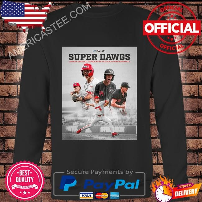 Georgia wins the ncaa athens regional and advances to super regionals shirt