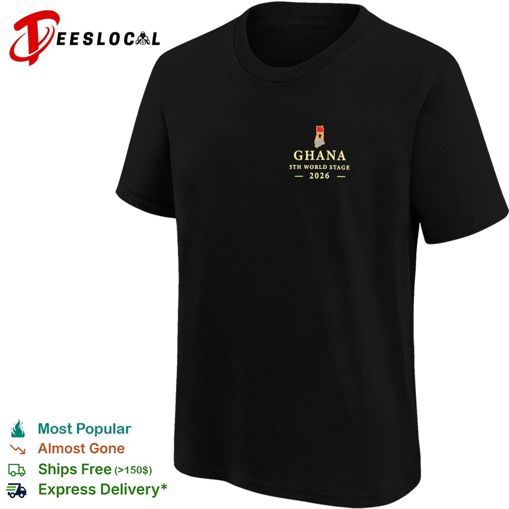 Ghana 5th World Stage 2026 map shirt