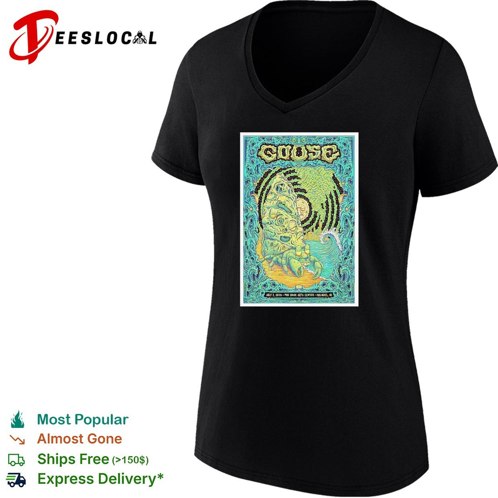 Goose July 2 2026 PNC Bank Arts Center Holmdel NJ psychedelic crab rock creature shirt