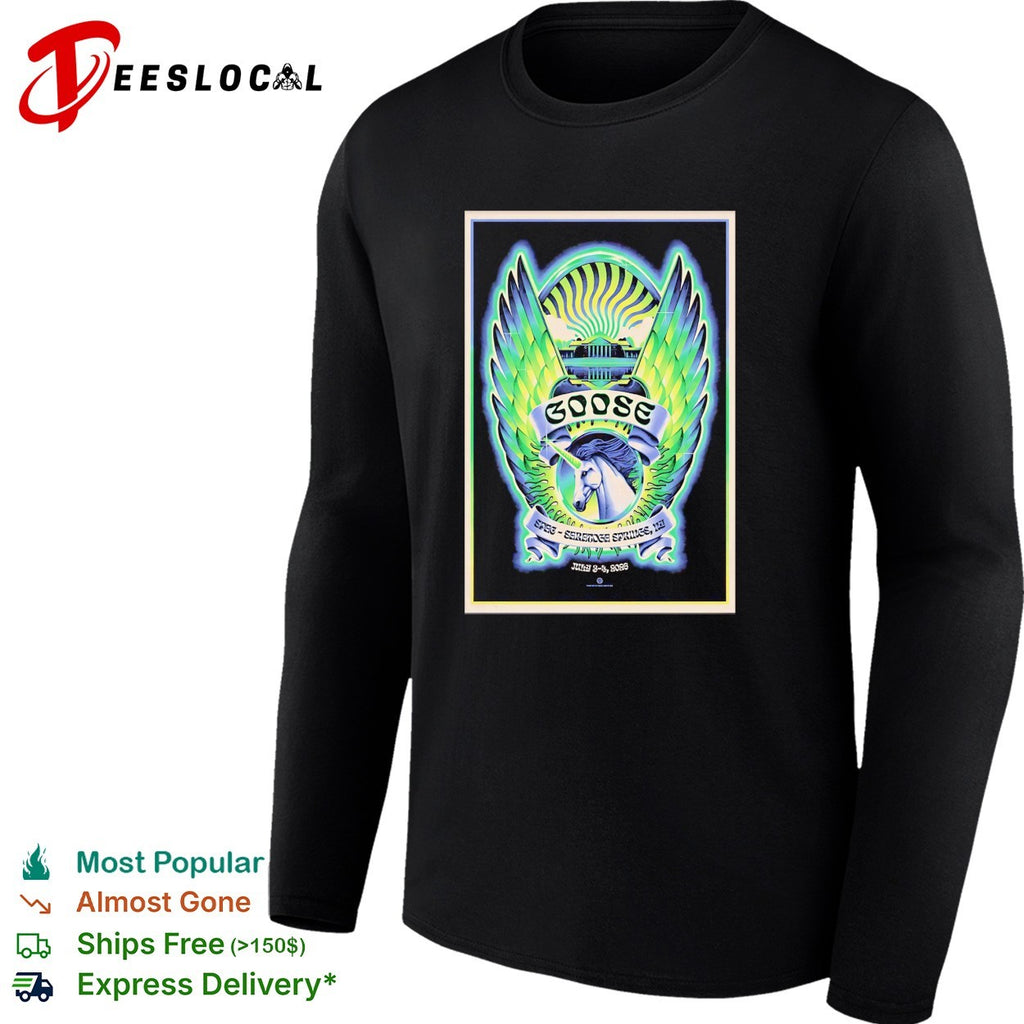 Goose SPAC Saratoga Springs NY July 3 and 4 2026 unicorn wing crest shirt
