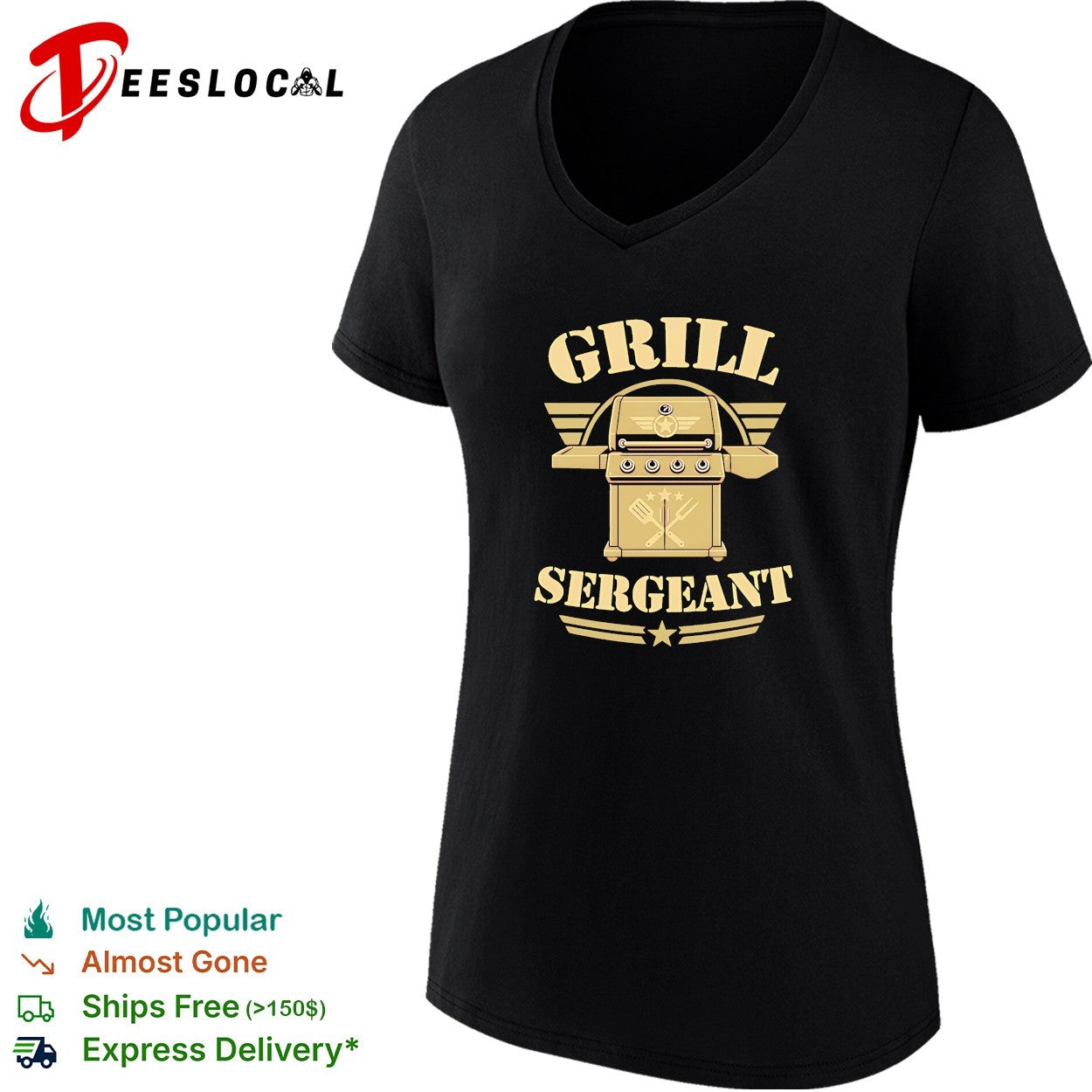 Grill Sergeant Barbecue Grilling Bbq Chef vintage shirt