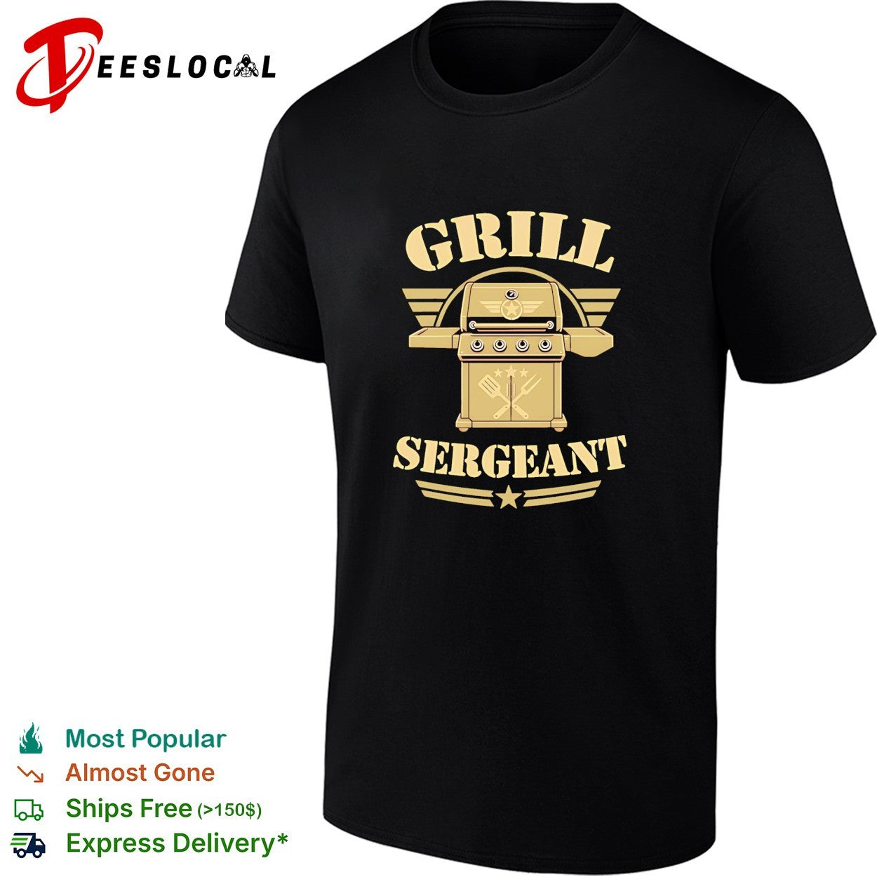 Grill Sergeant Barbecue Grilling Bbq Chef vintage shirt