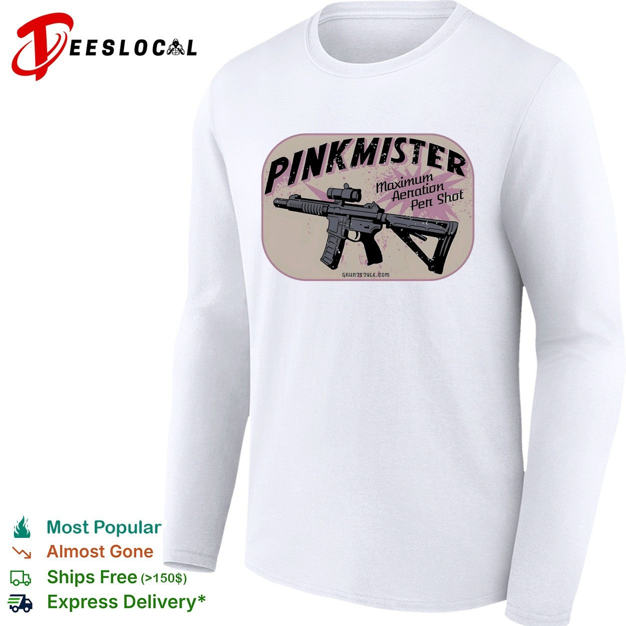 Grunt Style pinkmister maximum aeration per shot shirt